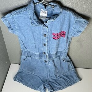 🌟Size 4/5 Denim Minnie Mouse Romper